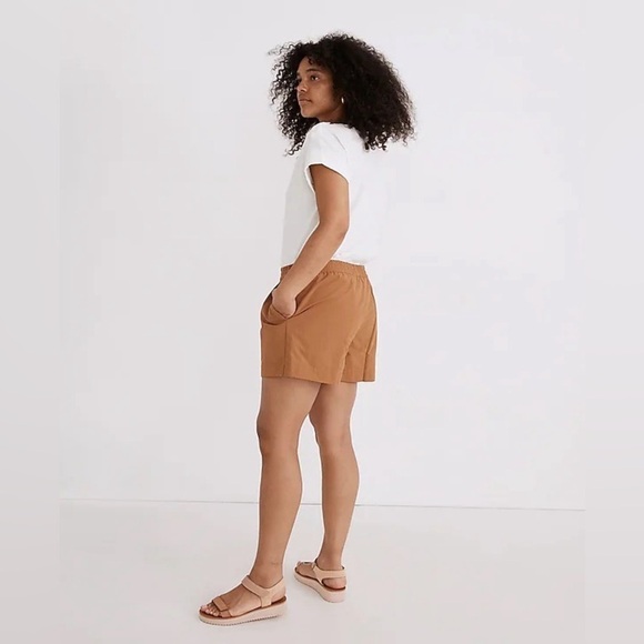 Madewell Ripstop Track Shorts in Warm Hickory, Size S - Picture 2 of 8